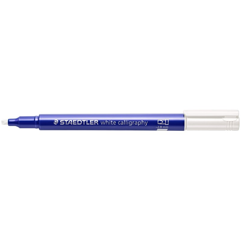 STAEDTLER marqueur permanent métallisé calligraphie, blanc, 2,8 mm