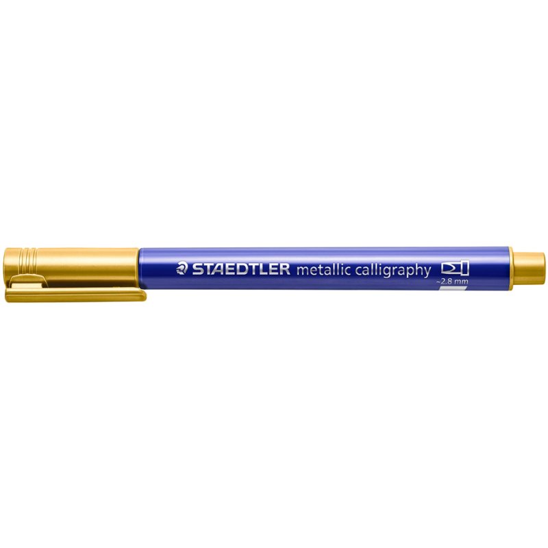 STAEDTLER marqueur permanent métallisé calligraphie, blanc, 2,8 mm