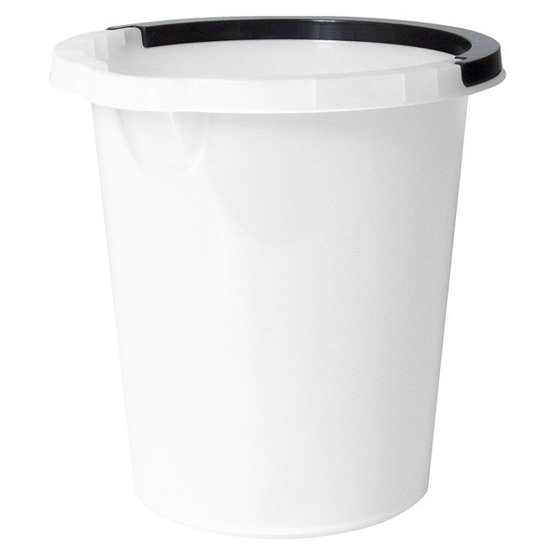 Seau de nettoyage plast team Atlanta, blanc, 5 litres, poignée en plastique
