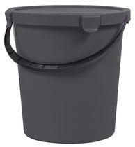 plast team plukemmer met deksel, rood, 5 liter