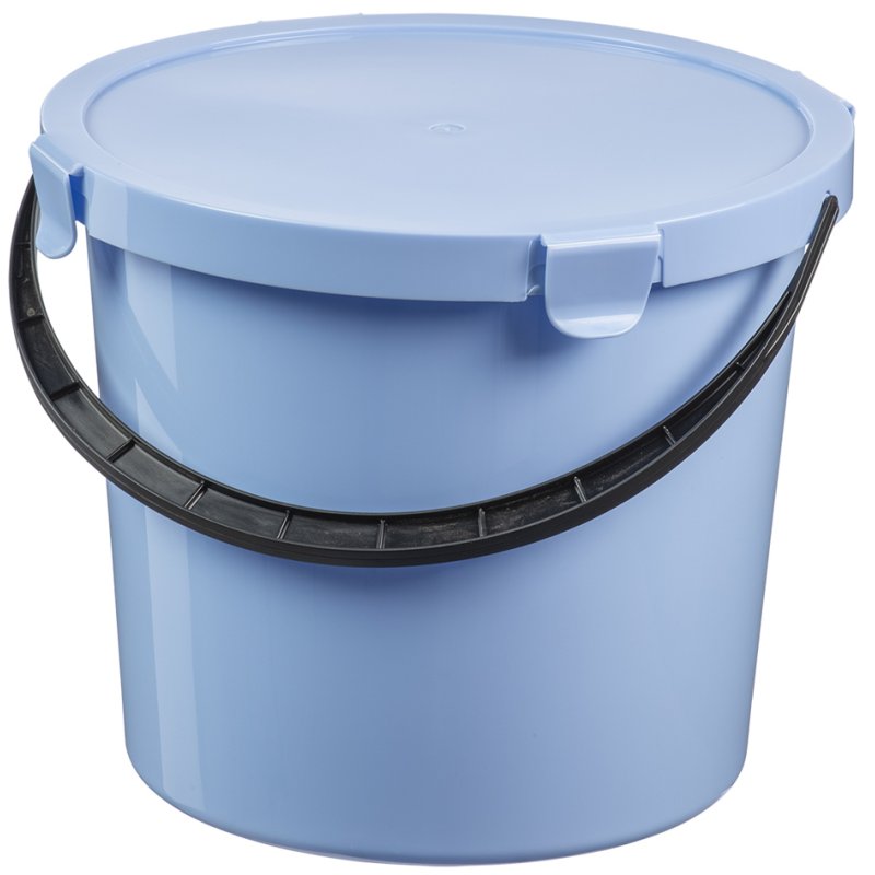 Plast Team seau de tri avec couvercle, 10 litres, rouge
