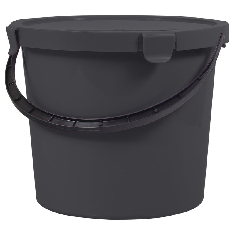 Plast Team seau de tri avec couvercle, 10 litres, rouge