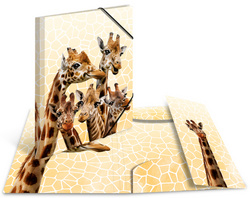 HERMA hoekspanmap Exotische Dieren A3, stokstaartjes, PP-materiaal