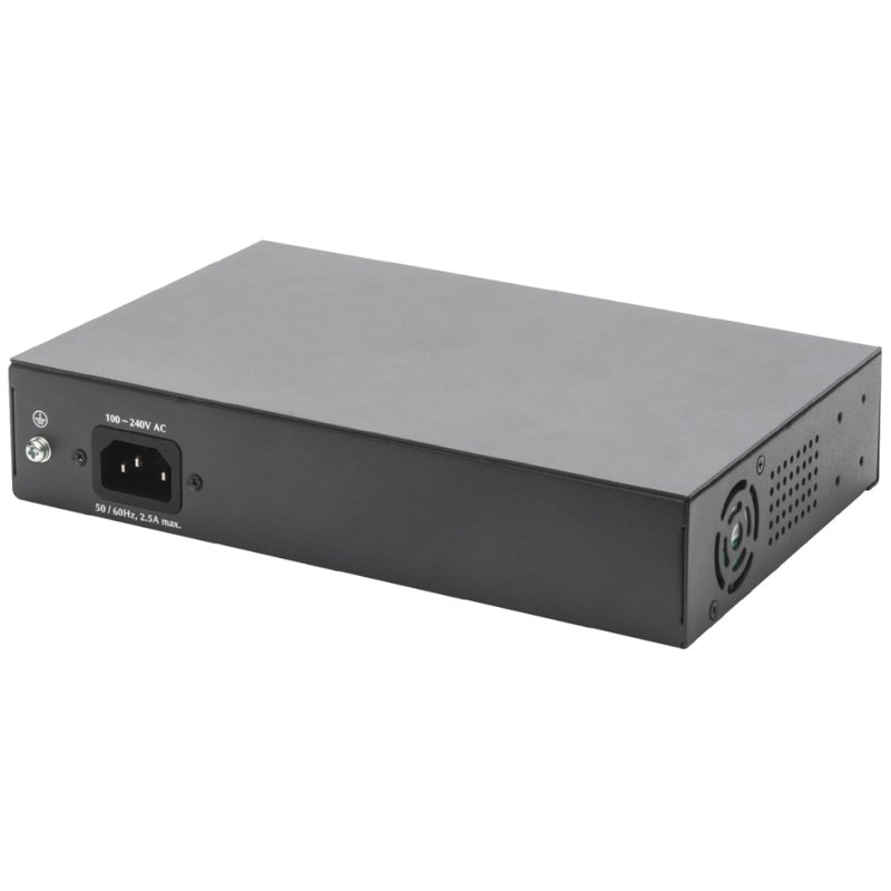 DIGITUS Gigabit PoE switch, 8 ports, unmanaged