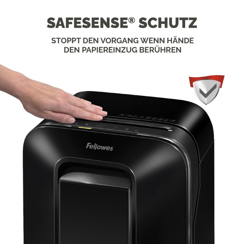 Fellowes destructeur papier Powershred LX200, noir, 12 feuilles, P-4 sécurité