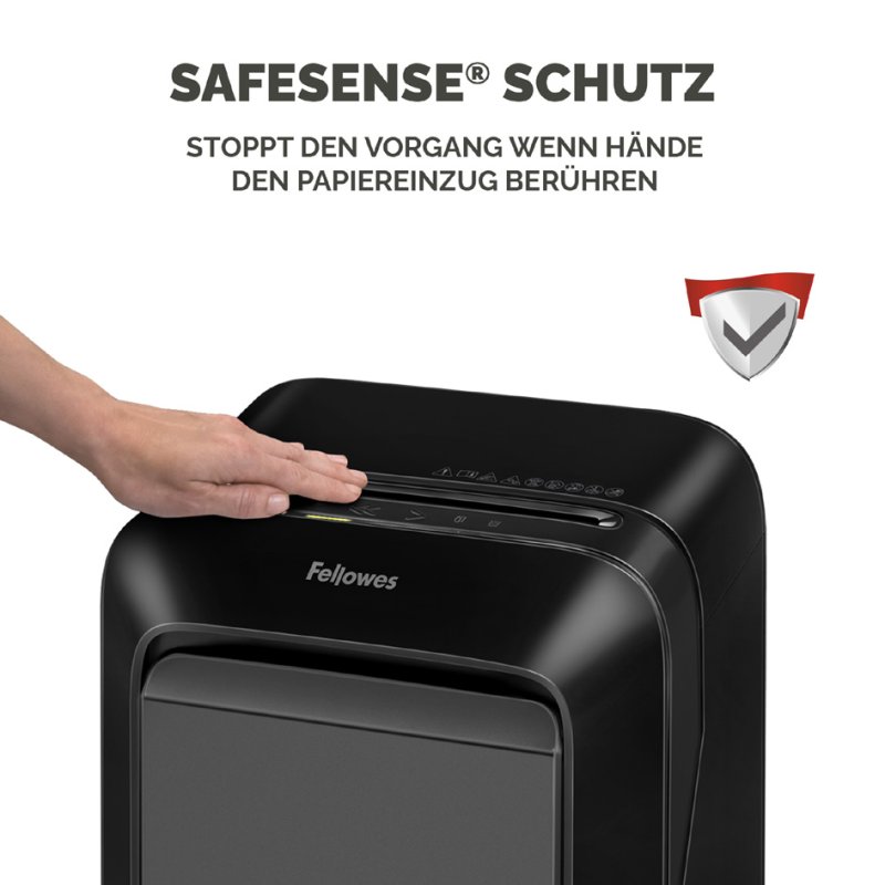 Fellowes destructeur de papier Powershred LX210, noir, 4×12 mm, 16 feuilles