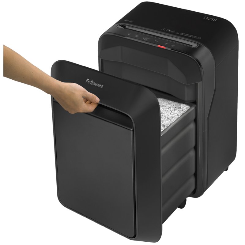Fellowes destructeur de papier Powershred LX210, noir, 4×12 mm, 16 feuilles
