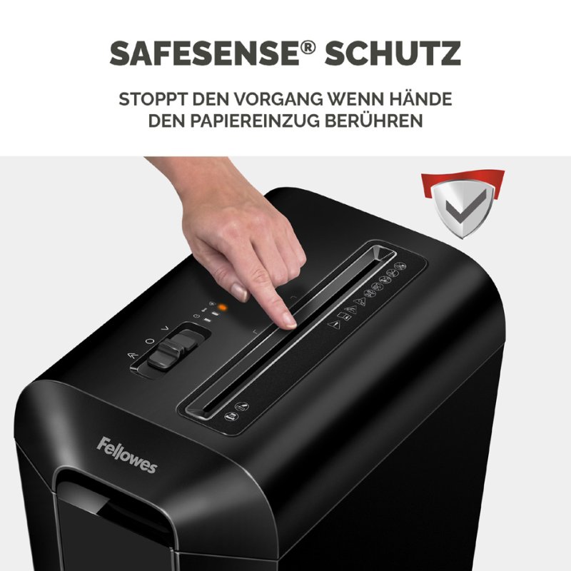 Fellowes destructeur de papier Powershred LX65, 10 feuilles, 22 litres, blanc