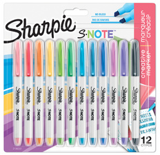 Sharpie creativiteitsmarkers S-NOTE, keilpunt 2,0-15,0 mm, 4 stuks