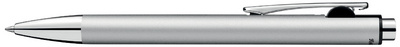 Pelikan balpen Snap Metallic, drukknop, metallic platina, blauw