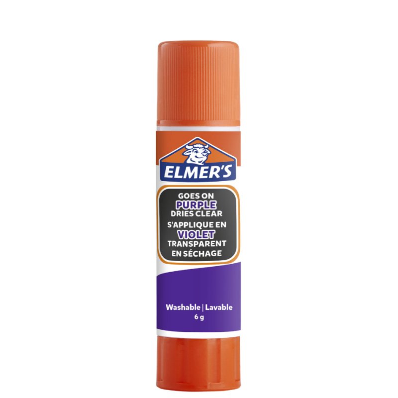 ELMER'S lijmstift paars verdwijnend, 6 g, 3 stuks