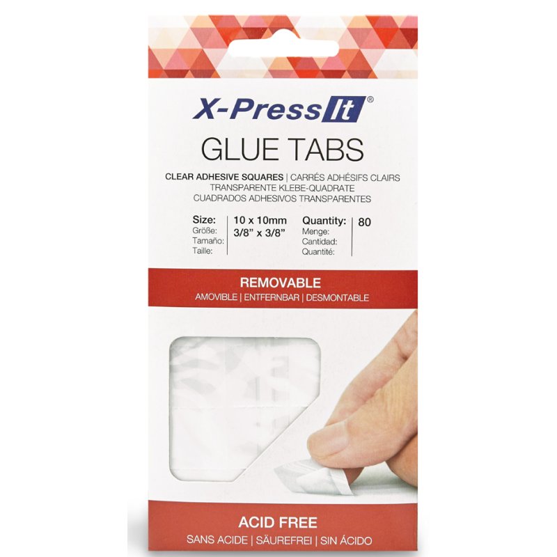 transotype X-Press It carrés adhésifs, repositionnables, 10×10 mm, 80 pièces