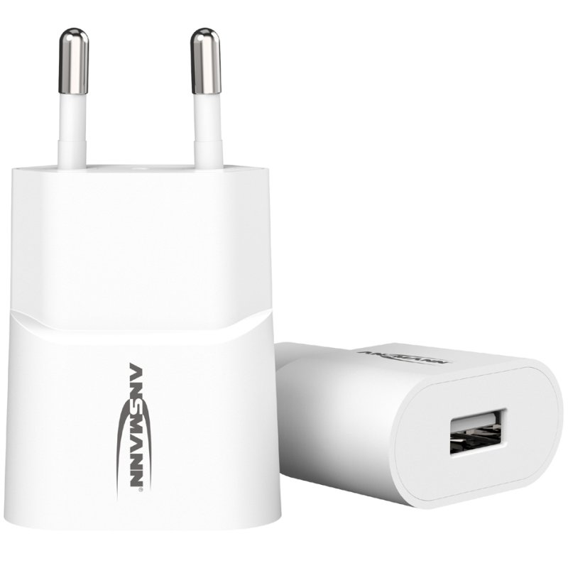 ANSMANN USB thuislader, wit, 1000 mA, 5 watt