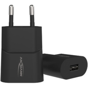 ANSMANN USB-stopcontactadapter HC105, zwart, 1000 mA, 5 watt