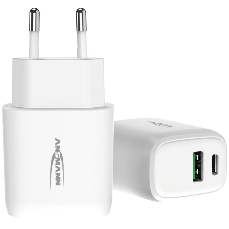 ANSMANN USB-lader Home Charger HC218PD, 18W Power Delivery, wit