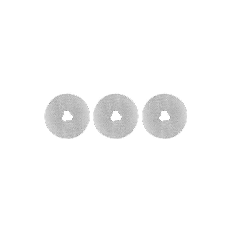 Wonday reservemesjes voor rolmes, 28 mm diameter, roestvrij staal, 3 stuks