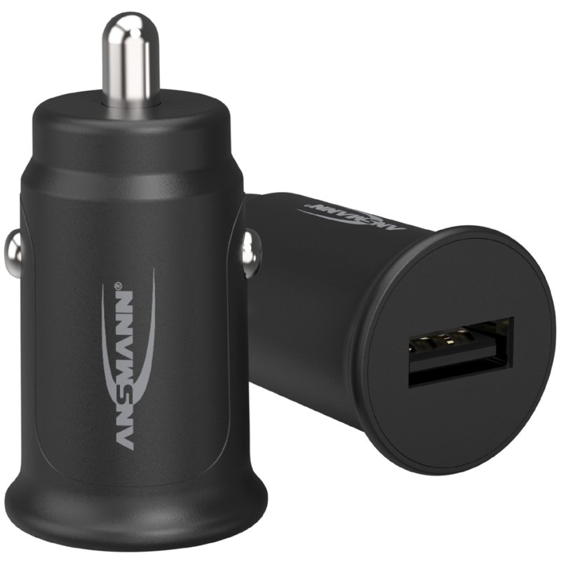 ANSMANN USB autolader sigarettenaansteker, 12-24V, 5V/1A, zwart