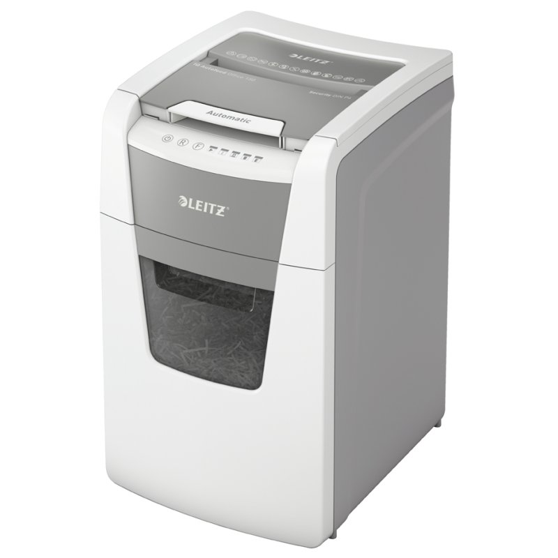 LEITZ papiervernietiger IQ AutoFeed OfficePro 150, P5, wit, 150 vel AutoFeed