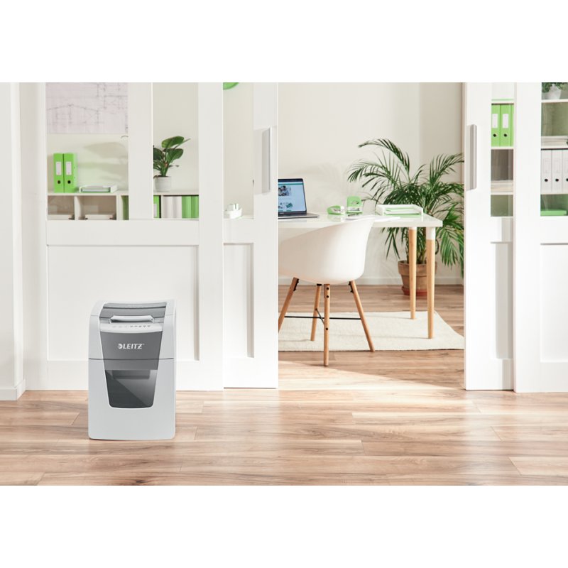 LEITZ papierversnipperaar IQ AutoFeed OfficePro 100, wit, P-5, 100 vel
