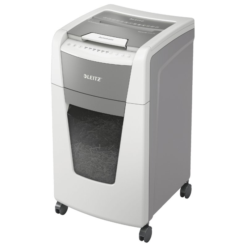 LEITZ papiervernietiger IQ AutoFeed OfficePro 300 P5, wit, 300 vel AutoFeed, 60 liter
