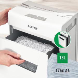 LEITZ papiervernietiger IQ Protect Premium 6M, wit, 6 blad, 18 liter
