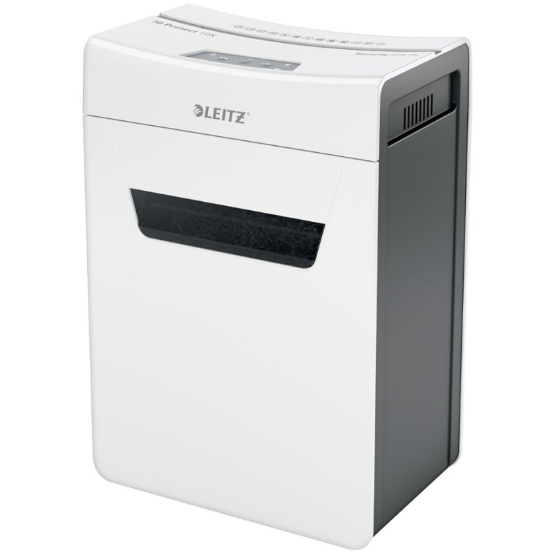 LEITZ papiervernietiger IQ Protect Premium 10X, wit, 10 vel, P-4