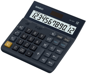 CASIO rekenmachine DH-12ET, 12-cijferig, zwart