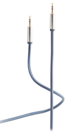shiverpeaks Flexline audiokabel, 3,5 mm jackplug, blauw, 1,5 m
