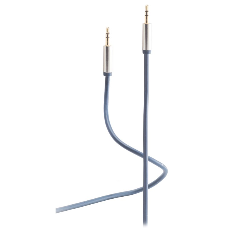 shiverpeaks FLEXLINE câble audio, prise jack 3,5 mm, bleu, 0,75 m