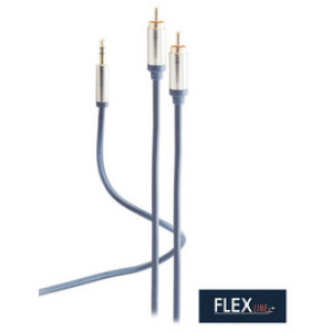 FLEXLINE audiokabel 2x tulp naar 3,5mm jack