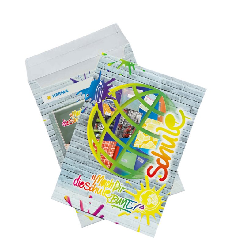 HERMA chemises plastiques A4, couleurs assorties, 10 pièces