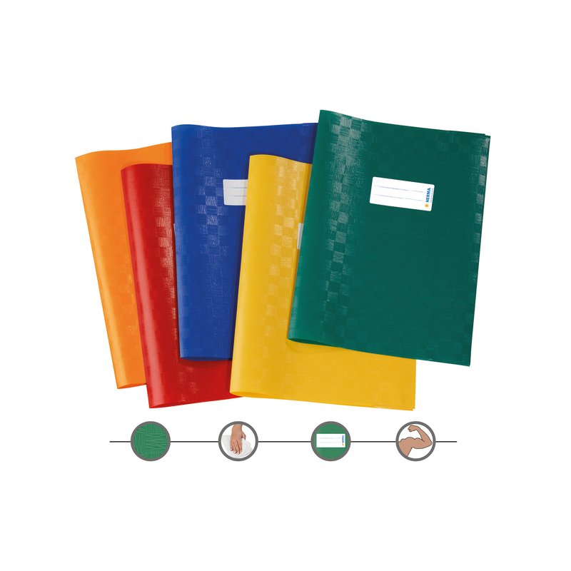 HERMA A4 folder protector, PP, coloured assortment, 10 pieces
