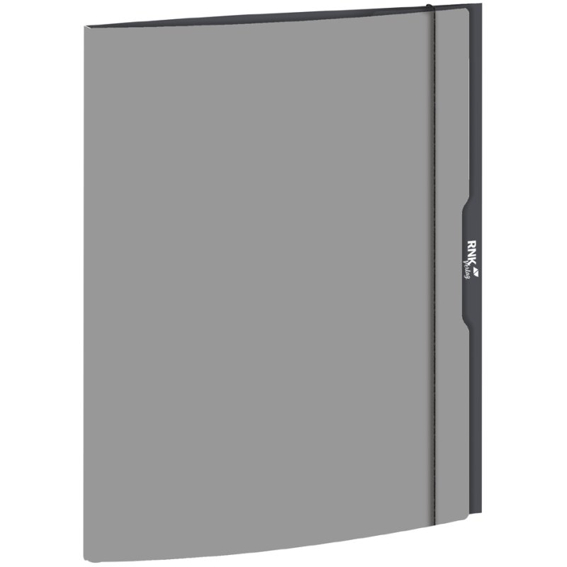 RNK chemise de dessin Friendly Grey A4, gris, fermeture élastique