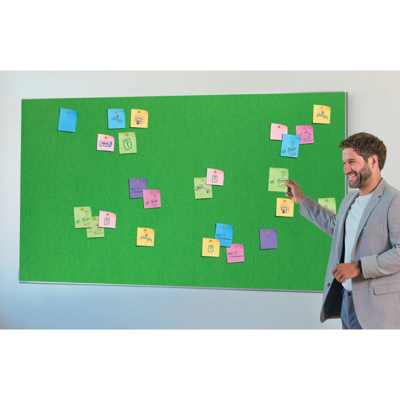 Nobo tableau liège Impression Pro Widescreen, 32 pouces, vert, 710×400 mm