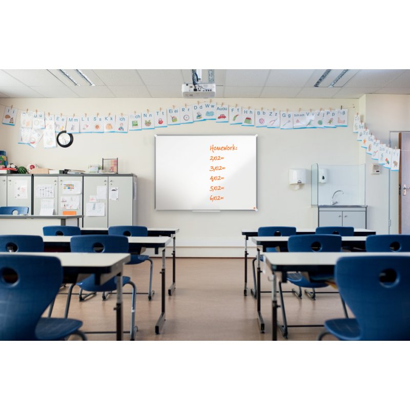 nobo tableau blanc Premium Plus acier, 1500 × 1200 mm, laqué blanc, magnétique