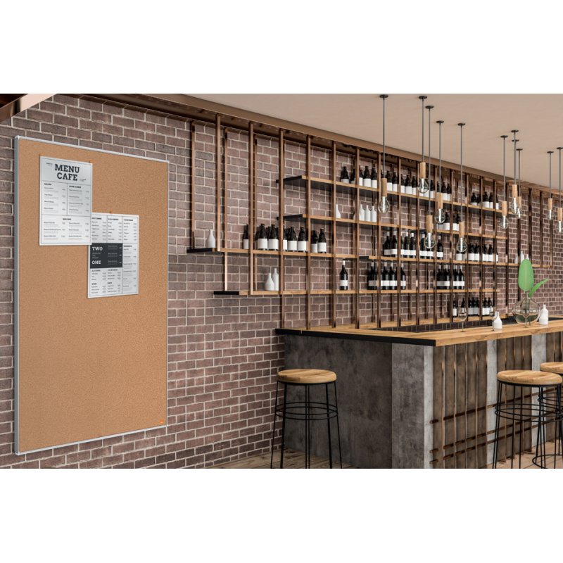 nobo tableau d'affichage Impression Pro, liège, 1500 × 1200 mm, cadre aluminium