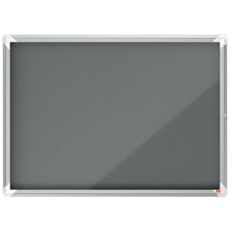 nobo vitrinekast Premium Plus, fond en feutre, 9 × A4, bleu