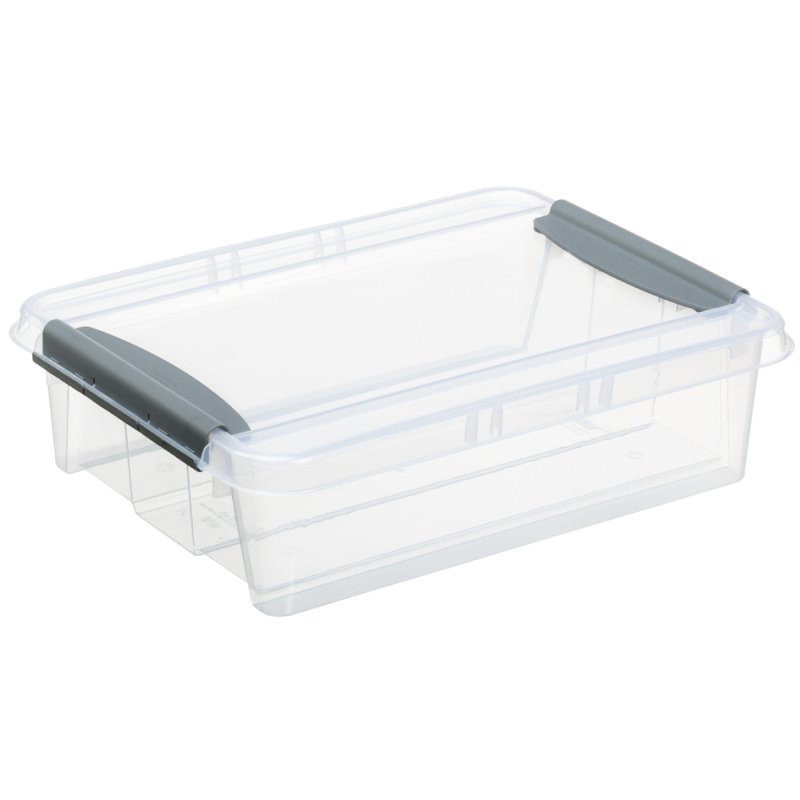 plast team Boîte de rangement PROBOX, 6 litres, transparent, 195×290×185 mm