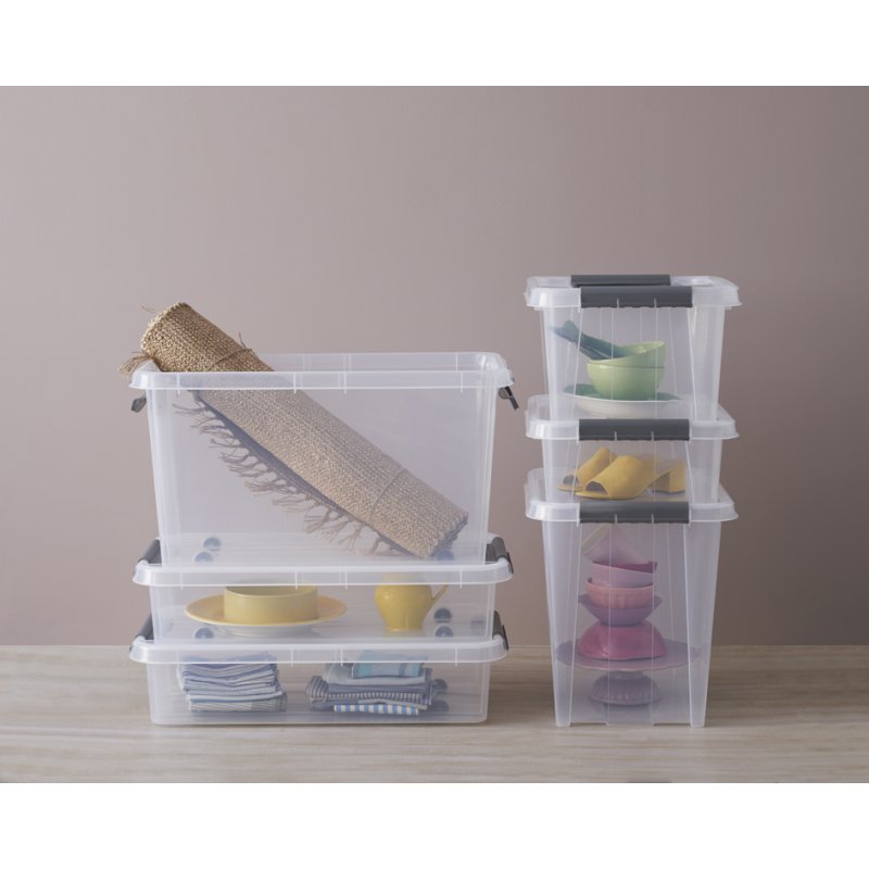 Plast Team boîte de rangement PROBOX, transparent, 53 litres, 390×510×435 mm