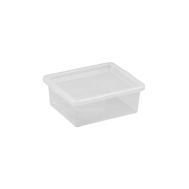 plast team boîte de rangement Basisdoos, transparent, 1,7 litre, empilable
