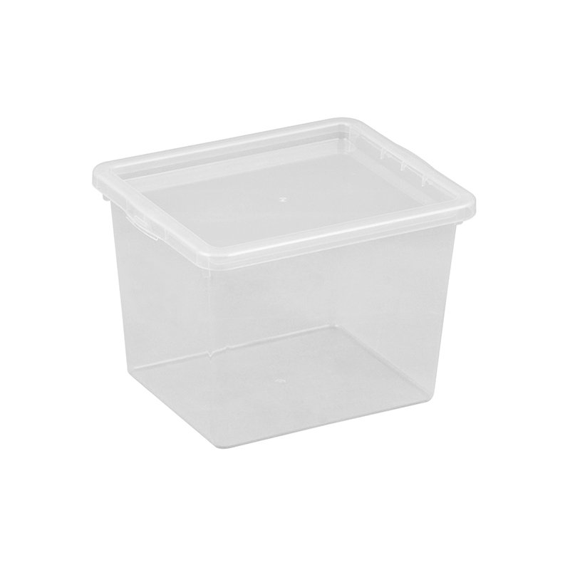plast team boîte de rangement Basisdoos, transparent, 1,7 litre, empilable