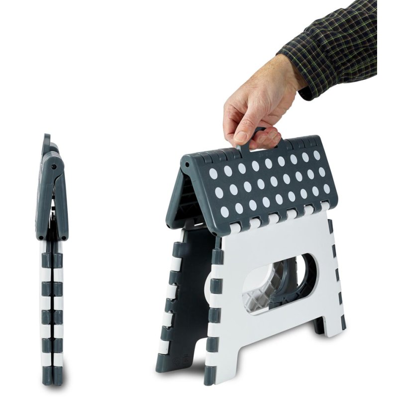 cartrend Marchepied pliant, capacité 150 kg, plastique, 220 mm