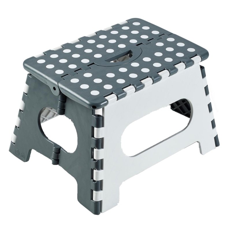cartrend Marchepied pliant, capacité 150 kg, plastique, 220 mm