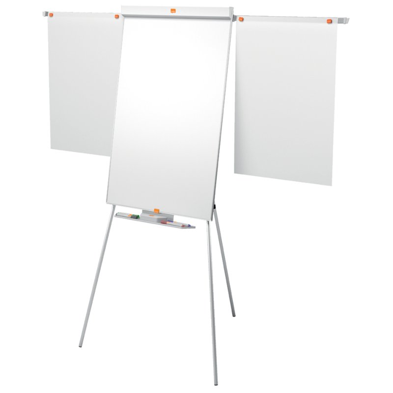 nobo flipchart mobiel staal nano clean, magnetisch, wit, 670×994 mm