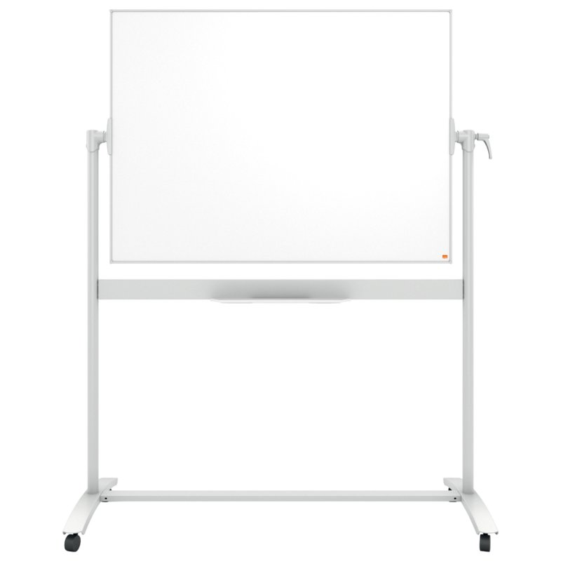 nobo draaitafel mobiel emaille, 1500×1200 mm, wit, magnetisch