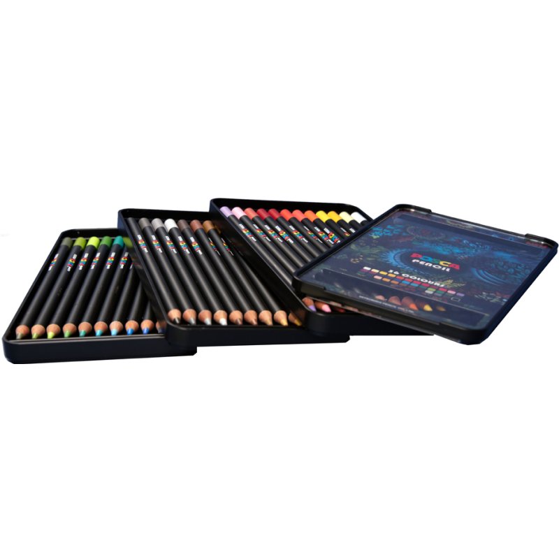POSCA crayons de couleur PENCIL KPE200, 36 pièces, en étui