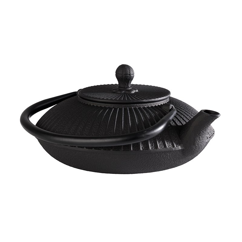 APS théière ASIA, fonte, noir, 0,8 litre