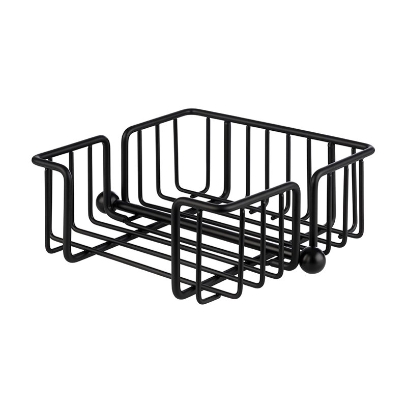 APS porte-serviettes URBAN, métal, noir, 190×190×75 mm