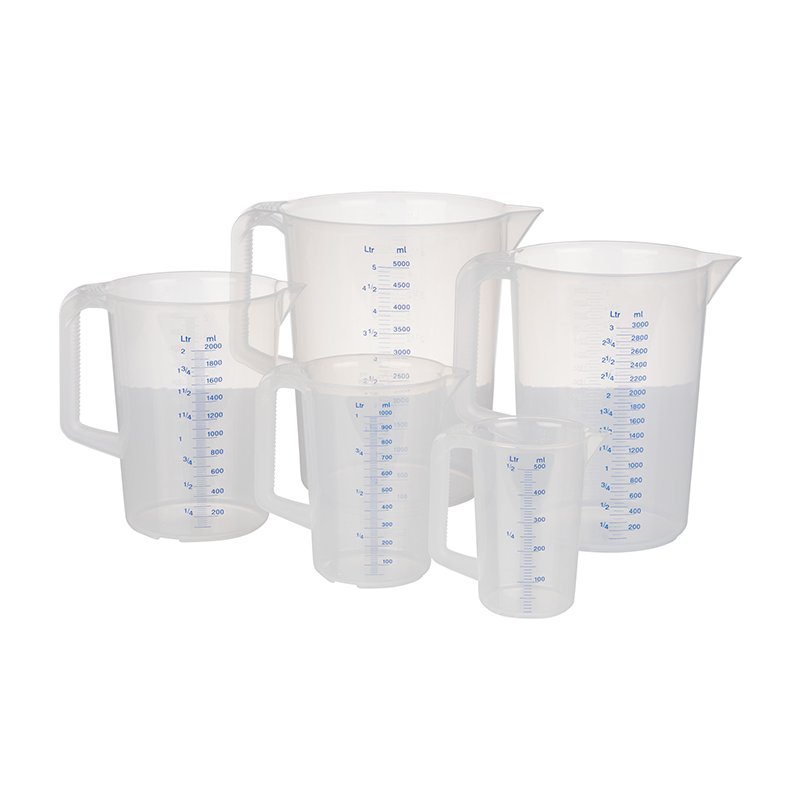 APS verre mesureur, 5,0 litre, transparent, polypropylène