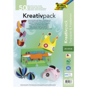 folia gekleurd karton mix, 230×330 mm, 50 vel, 25 kleuren